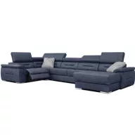   Domino U-alakú ágyazható, ágyneműtartós elektromos relax sarokgarnitúra - 220 cm X 375 cm X 170 cm - jobbos
