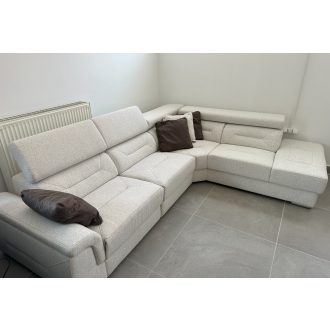   Domino dupla relax motoros sarokgarnitúra 297 cm X 235 cm - jobbos - AquaClean Alpine22 -kiállítási