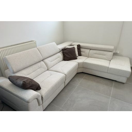 Domino dupla relax motoros sarokgarnitúra 297 cm X 235 cm - jobbos - AquaClean Alpine22 -kiállítási