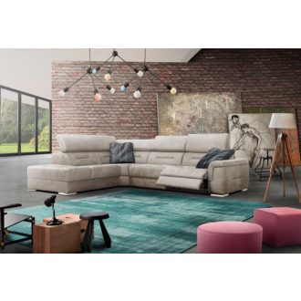 Domino relax motoros sarokgarnitúra 235 cm X 297 cm - balos