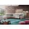 Domino dupla relax motoros sarokgarnitúra 235 cm X 297 cm - balos