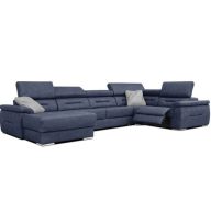   Domino U-alakú ágyazható, ágyneműtartós elektromos relax sarokgarnitúra - 170 cm X 375 X 220 cm - balos