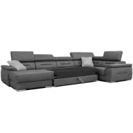   Domino U-alakú ágyazható, ágyneműtartós elektromos relax sarokgarnitúra - 170 cm X 375 X 220 cm - balos