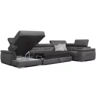   Domino U-alakú ágyazható, ágyneműtartós elektromos relax sarokgarnitúra - 170 cm X 375 X 220 cm - balos