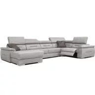   Domino U-alakú ágyazható, ágyneműtartós elektromos relax sarokgarnitúra - 170 cm X 375 X 220 cm - balos