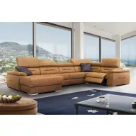   Domino U-alakú ágyazható, ágyneműtartós elektromos relax sarokgarnitúra - 170 cm X 375 X 220 cm - balos