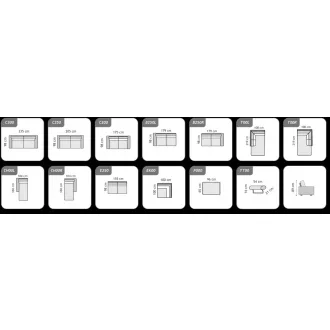 Elmo sarok ülőgarnitúra 219 cm X 293 cm - balos