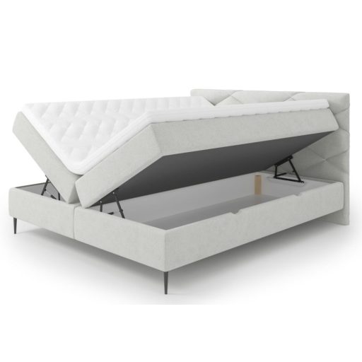 Eno táskarugós boxspring ágy ágyneműtartóval 160 X 200
