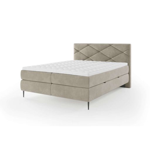 Eno táskarugós boxspring ágy ágyneműtartóval 160 X 200