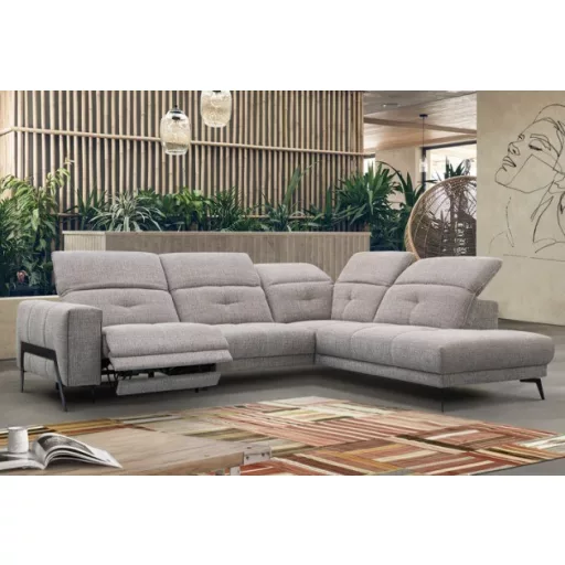 Eron sarok ülőgarnitúra 307 cm X 238 cm - jobbos - elektromos relax funkcióval karfa mellett