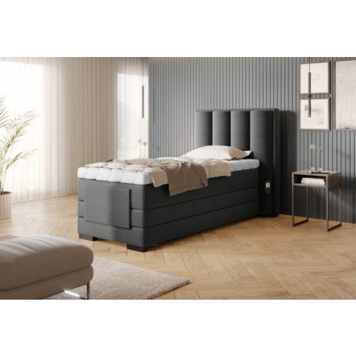 Eros motoros boxspring ágy 90 X 200  hideghab topper
