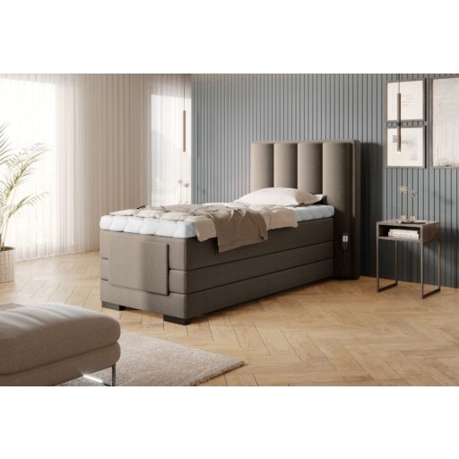Eros motoros boxspring ágy 90 X 200  hideghab topper