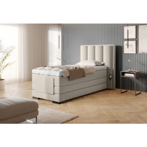Eros motoros boxspring ágy 90 X 200  hideghab topper
