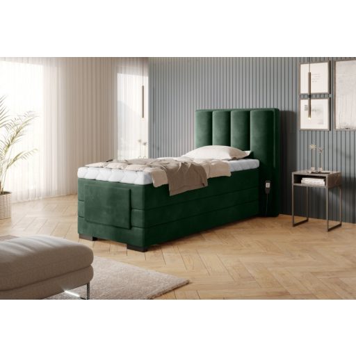 Eros motoros boxspring ágy 90 X 200  hideghab topper