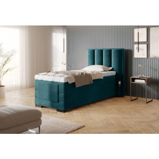 Eros motoros boxspring ágy 90 X 200  hideghab topper
