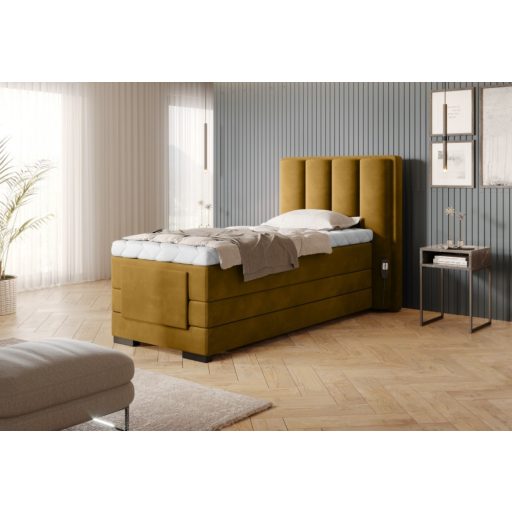 Eros motoros boxspring ágy 90 X 200  hideghab topper