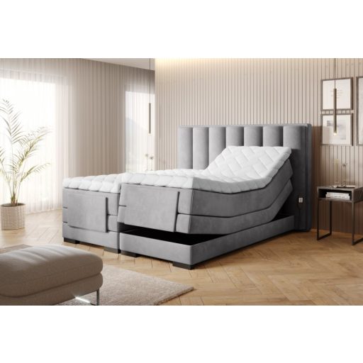Eros motoros boxspring ágy 160 X 200  hideghab topper