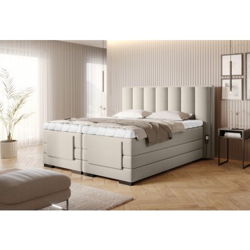 Eros motoros boxspring ágy 160 X 200  hideghab topper