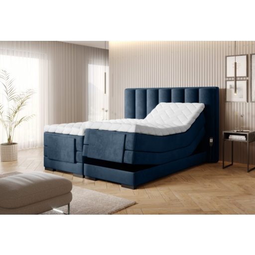 Eros motoros boxspring ágy 160 X 200  hideghab topper