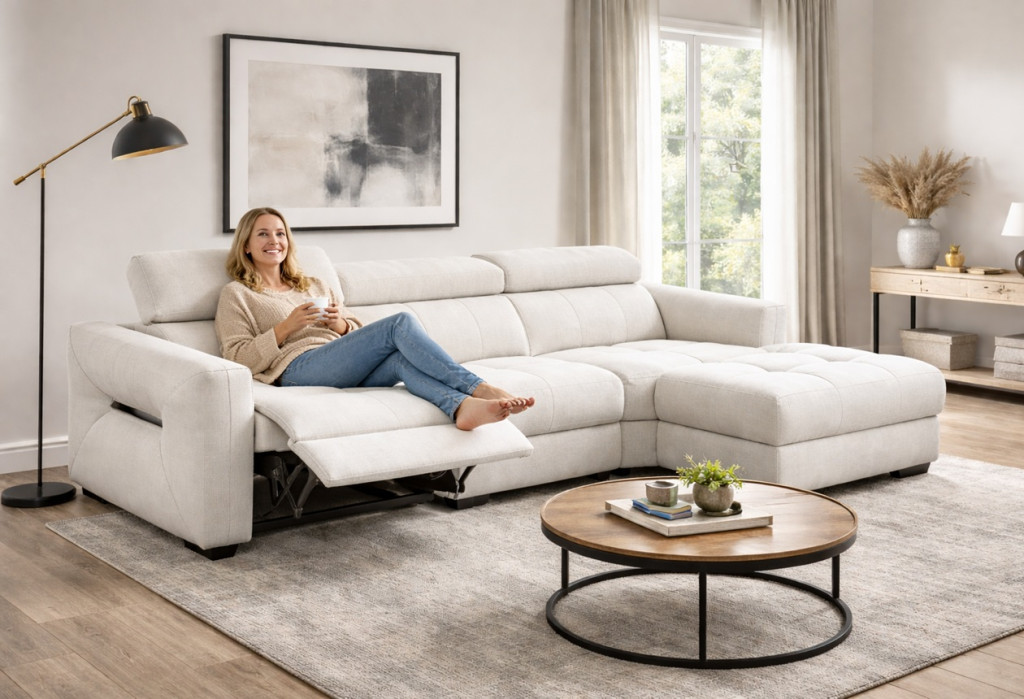 Espero dupla relax sarokgarnitúra 296 cm X 172 cm - jobbos – 1. kép