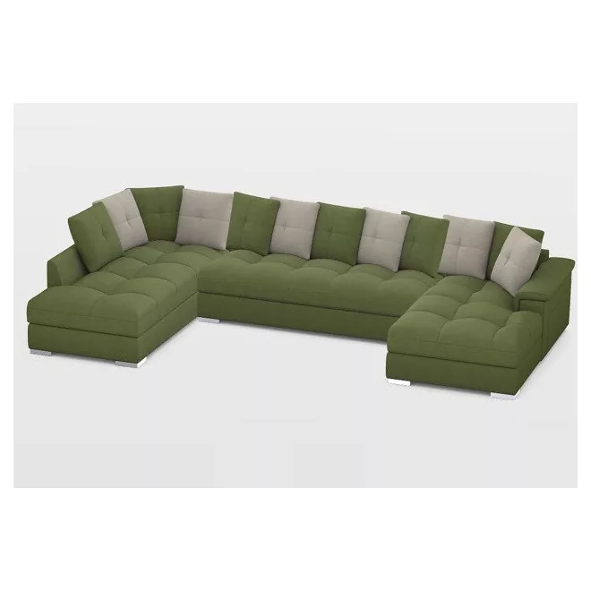 Evans U-alakú sarokgarnitúra 225 cm X 398 X 182 cm - balos