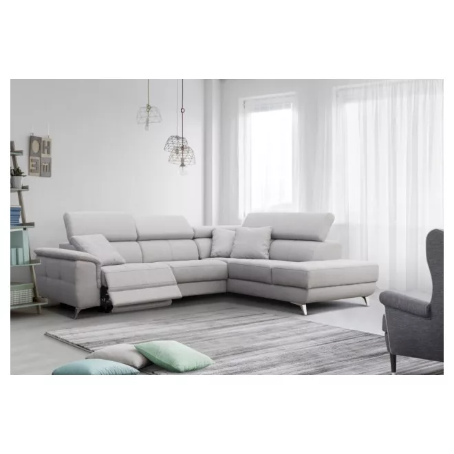 Fabien sarok ülőgarnitúra 295 cm X 226 cm - jobbos - karfa mellett elektromos relax funkció
