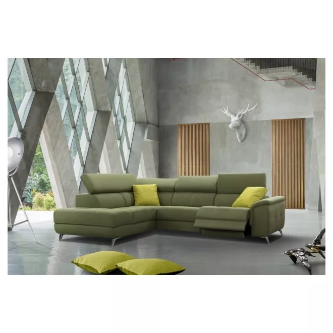Fabien sarok ülőgarnitúra 226 cm X 295 cm - balos - karfa mellett elektromos relax funkció