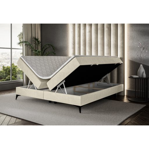 Fejtámla nélküli kontinentális ágy - alacsony ágyneműtartóval 120 X 200