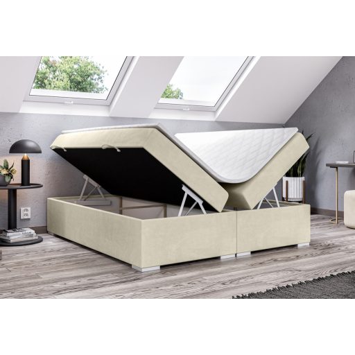 Fejtámla nélküli kontinentális ágy ágyneműtartóval 120 X 200