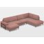 Flavio U-alakú sarokgarnitúra 156 cm X 359 cm X 219 cm - jobbos