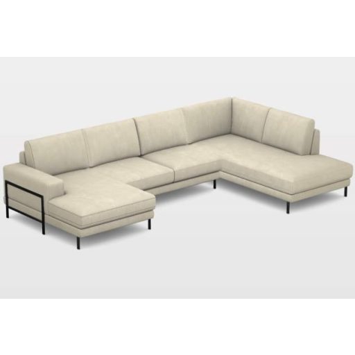 Flavio U-alakú sarokgarnitúra 156 cm X 359 cm X 219 cm - jobbos