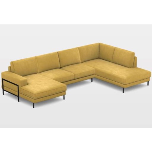 Flavio U-alakú sarokgarnitúra 156 cm X 359 cm X 219 cm - jobbos