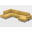 Flavio U-alakú sarokgarnitúra 219 cm X 359 X 156 cm - balos