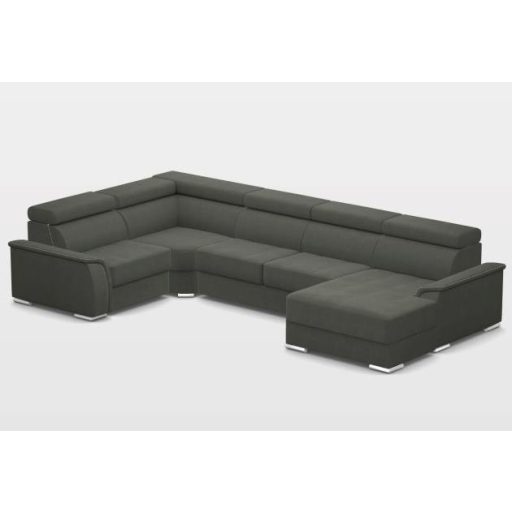 Flexoo U-form elektromos relax sarokkanapé - 222 cm X 377 cm X 170 cm - jobbos