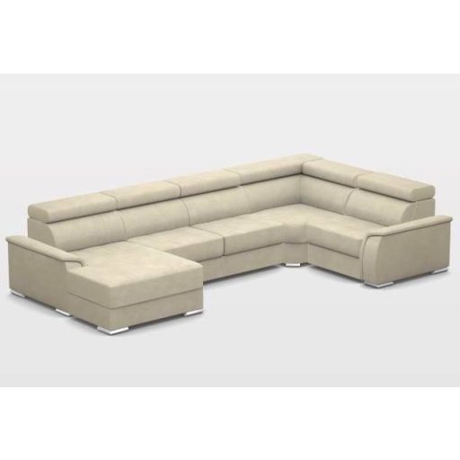 Flexoo U-form ágyazható (Nova 160 cm), ágyneműtartós elektromos relax sarokkanapé - 170 cm X 397 X 222 cm - balos