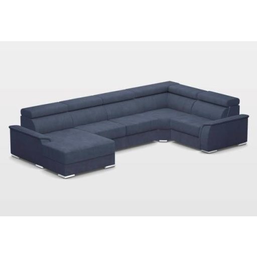 Flexoo U-form ágyazható (Nova 160 cm), ágyneműtartós elektromos relax sarokkanapé - 170 cm X 397 X 222 cm - balos