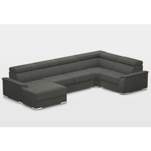 Flexoo U-form ágyazható (Nova 160 cm), ágyneműtartós elektromos relax sarokkanapé - 170 cm X 397 X 222 cm - balos