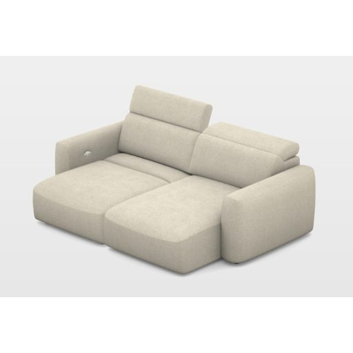 Gizo mini sarokkanapé elektromosan mélyíthető ülőfelülettel 242 cm x 159 cm - jobbos - ágyneműtartóval