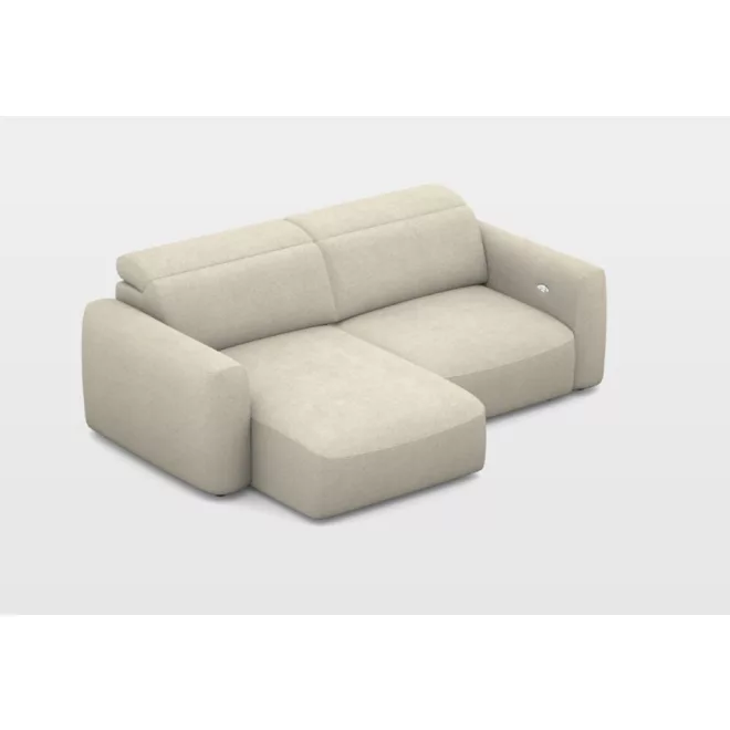 Gizo mini sarokkanapé elektromosan mélyíthető ülőfelülettel 159 cm x 242 cm - balos -
