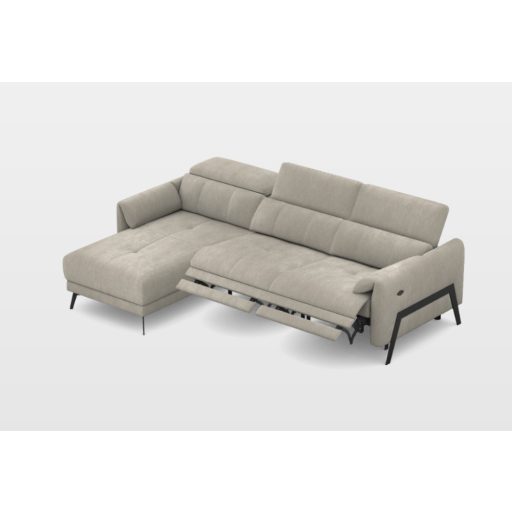 Glado dupla elektromos relax sarokgarnitúra 170 cm X 260 cm - balos