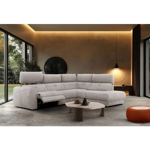 Gordon sarok ülőgarnitúra 281 cm X 217 cm - jobbos - elektromos relax funkcióval karfa mellett