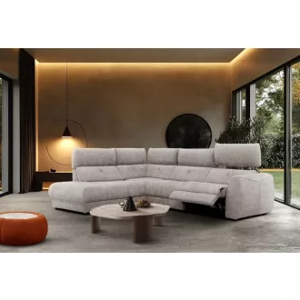   Gordon sarok ülőgarnitúra 217 cm X 281 cm - balos - elektromos relax funkcióval karfa mellett