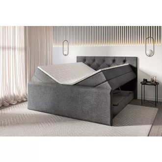 Huggo boxspring ágy ágyneműtartóval 200 X 200