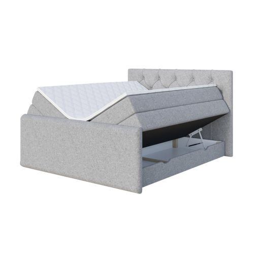 Huggo boxspring ágy ágyneműtartóval 120 X 200