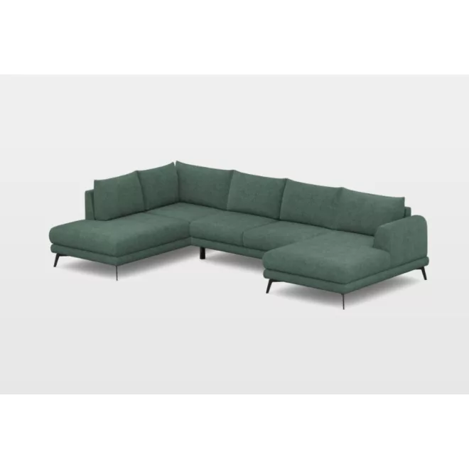 Inferno U-alakú sarokgarnitúra 219 cm X 362 X 156 cm - balos