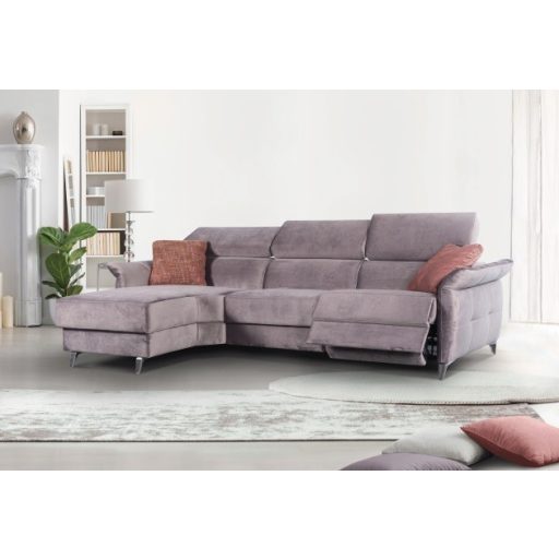 Justin dupla elektromos relax sarokgarnitúra 170 cm X 290 cm - balos 