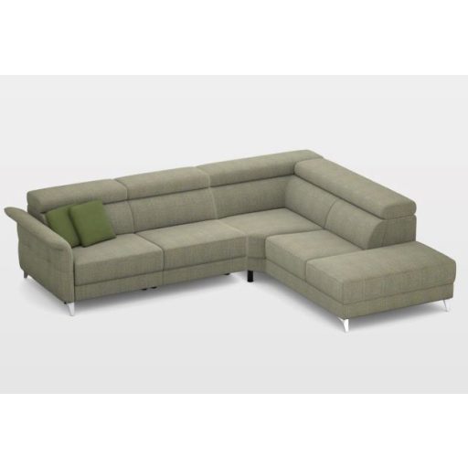 Justin elektromos relax sarokgarnitúra 295 cm X 238 cm - jobbos (relax  karfa mellett)