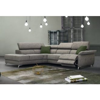  Justin elektromos relax sarokgarnitúra 238 cm X 295 cm - balos (relax  karfa mellett)