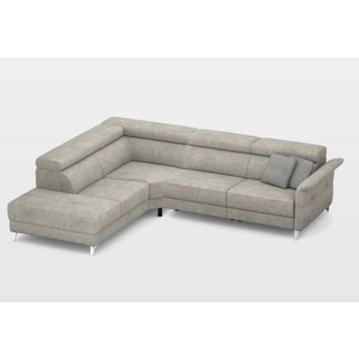 Justin elektromos relax sarokgarnitúra 238 cm X 295 cm - balos (relax  karfa mellett)