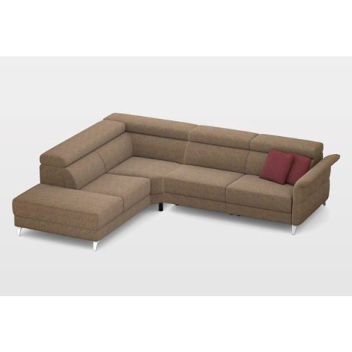 Justin elektromos relax sarokgarnitúra 238 cm X 295 cm - balos (relax  karfa mellett)